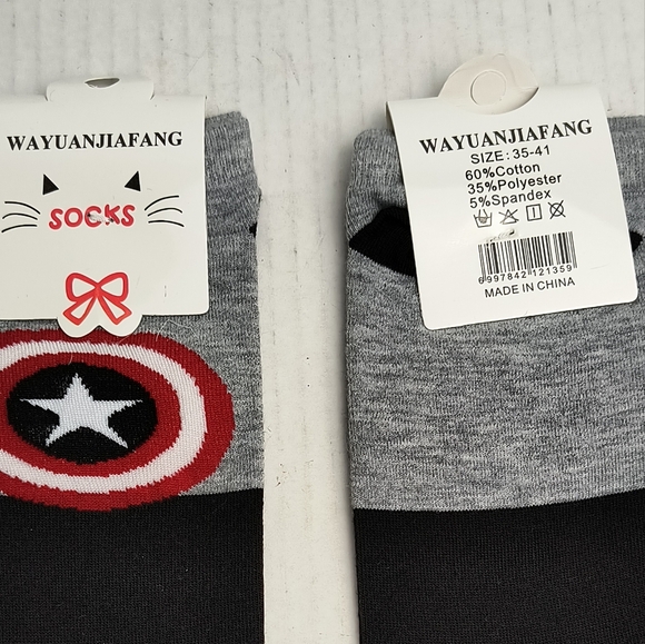 Inspired Sports Ankle Socks Kids Novelty Grey - Picture 4 of 4